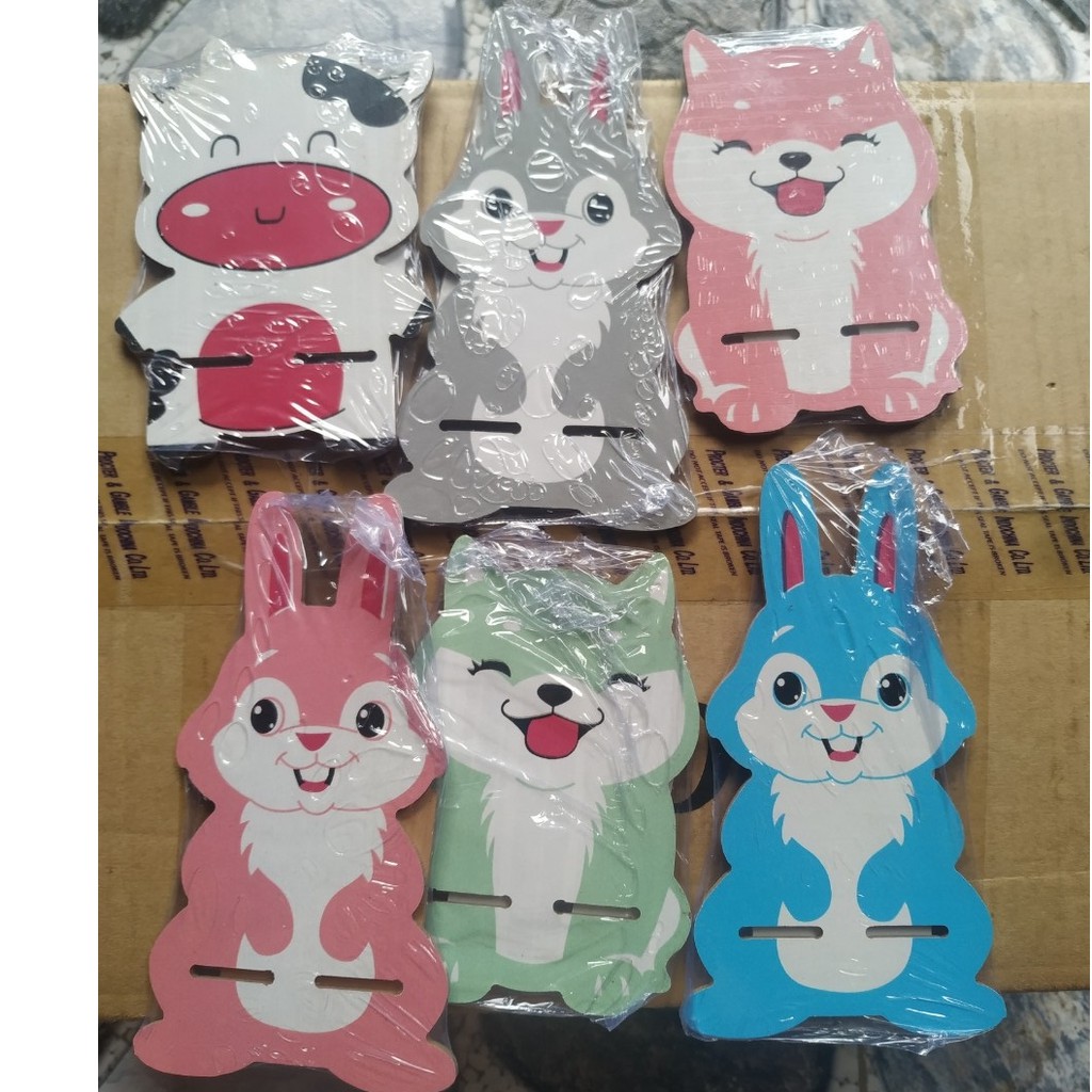 Giá đở điện thoại gỗ hình thú | BigBuy360 - bigbuy360.vn