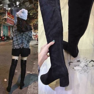 Boot đùi kéo khoá sau( Hàng có sẵn bao giá )