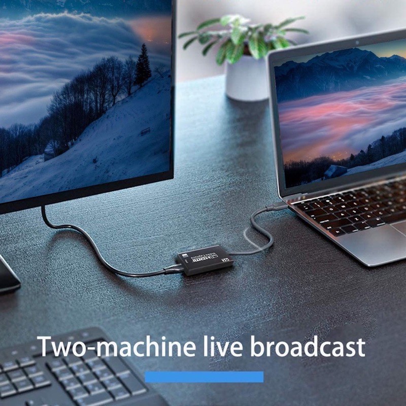 USB to HDMI HD 1080P 4K - Video Capture Card for Game Live Streaming Broadcast