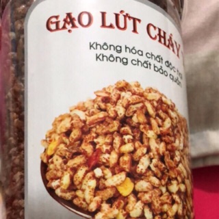 Gạo lứt cháy tỏi hũ 300g siêu ngon
