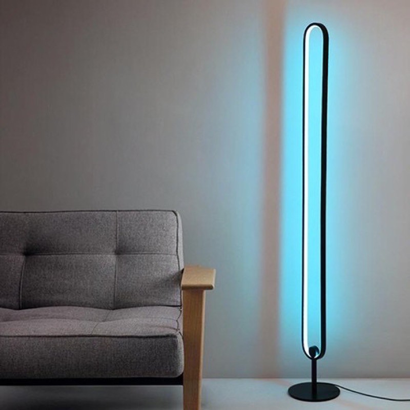 Đèn led Elip đứng RGB 2021 trang trí phòng khách, phòng ngủ, phòng game, điều khiển qua App-Corner light minimalism