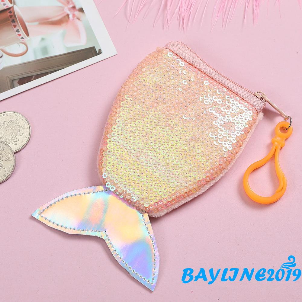 Túi đeo chéo hình đuôi cá đính sequin lấp lánh thời trang dành cho nữ