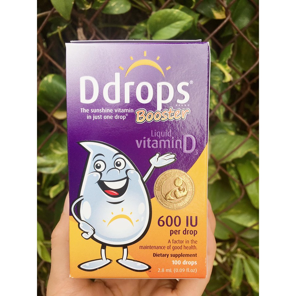 Vitamin D3 Ddrops Booster 600iu (Vitamin d cho trẻ trên 1 tuổi)