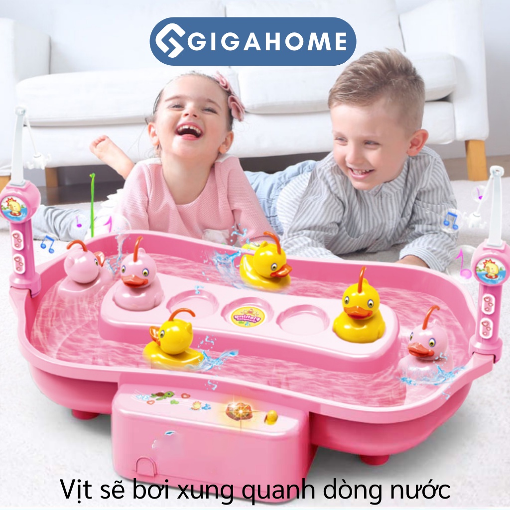 Bộ Đồ Chơi Câu Cá, Câu Vịt Biển Đảo GIGAHOME Có Âm Nhạc Và Đèn Led Thú Vị 7334