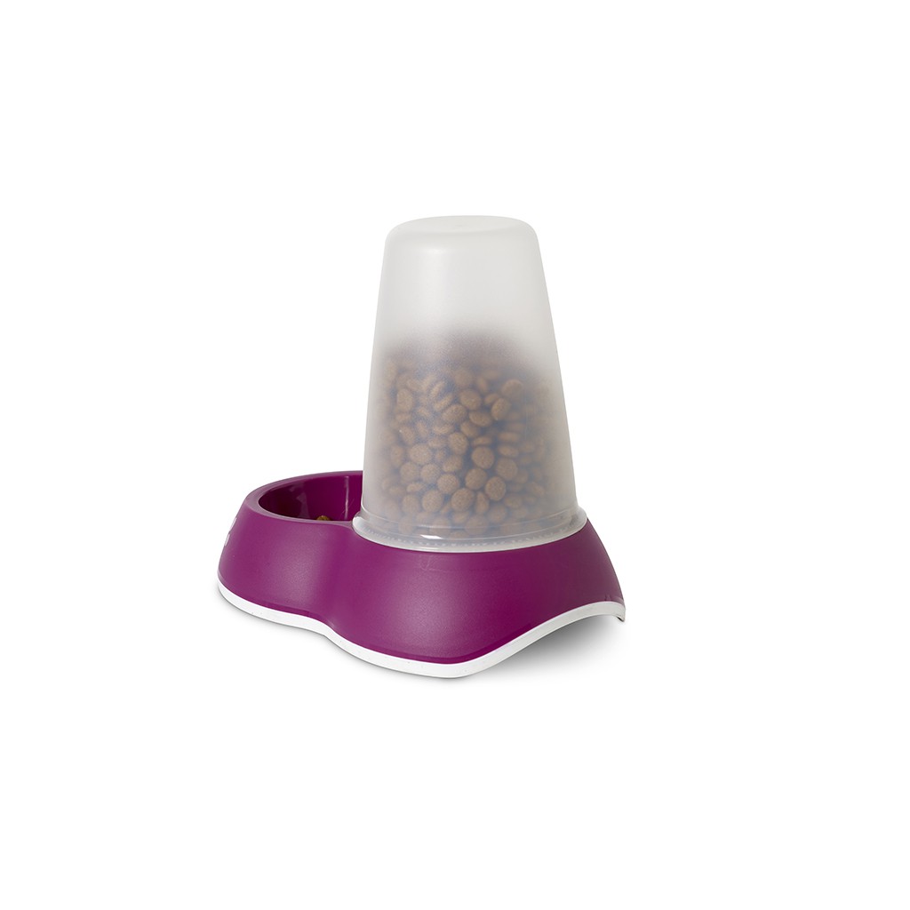 Chén ăn cho thú cưng SAVIC  LOOP FOOD DISPENSER (PURPLE) (SMALL)