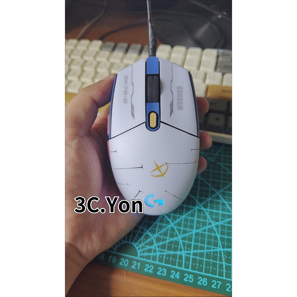 Miếng Dán Chống Trượt Và Mồ Hôi In Họa Tiết Hoạt Hình Cho Chuột Logitech G304