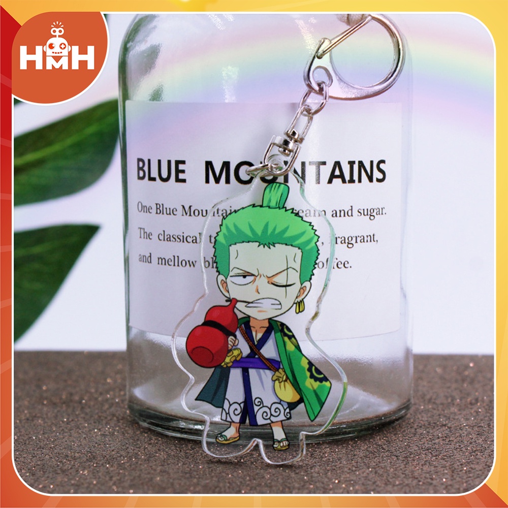 Móc khóa anime ép 2 mặt dày chất liệu  Acrylic nhân vật One Piece, Jujutsu Kaisen, One Punch Man,...dễ thương, sắc nét