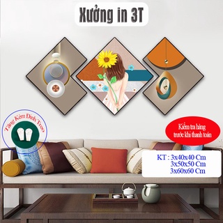 Tranh nghệ thuật/ tranh bộ hiện đại/ Cầu thang/ Phòng khách/ Nhà bếp/ tranh treo tường/ Tranh 3D/ xưởng in 3T
