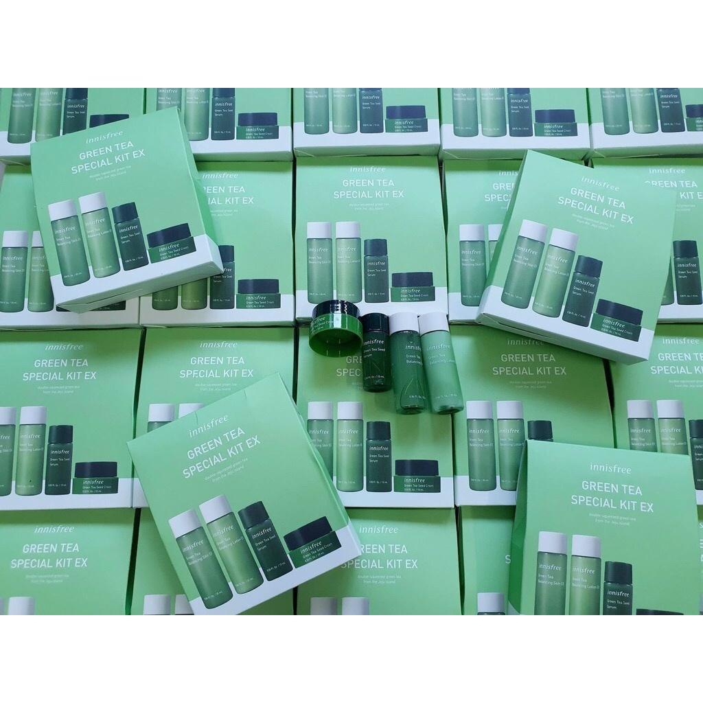 Bộ Dưỡng Trà Xanh 4 Món Innisfree Green Tea Special Kit EX