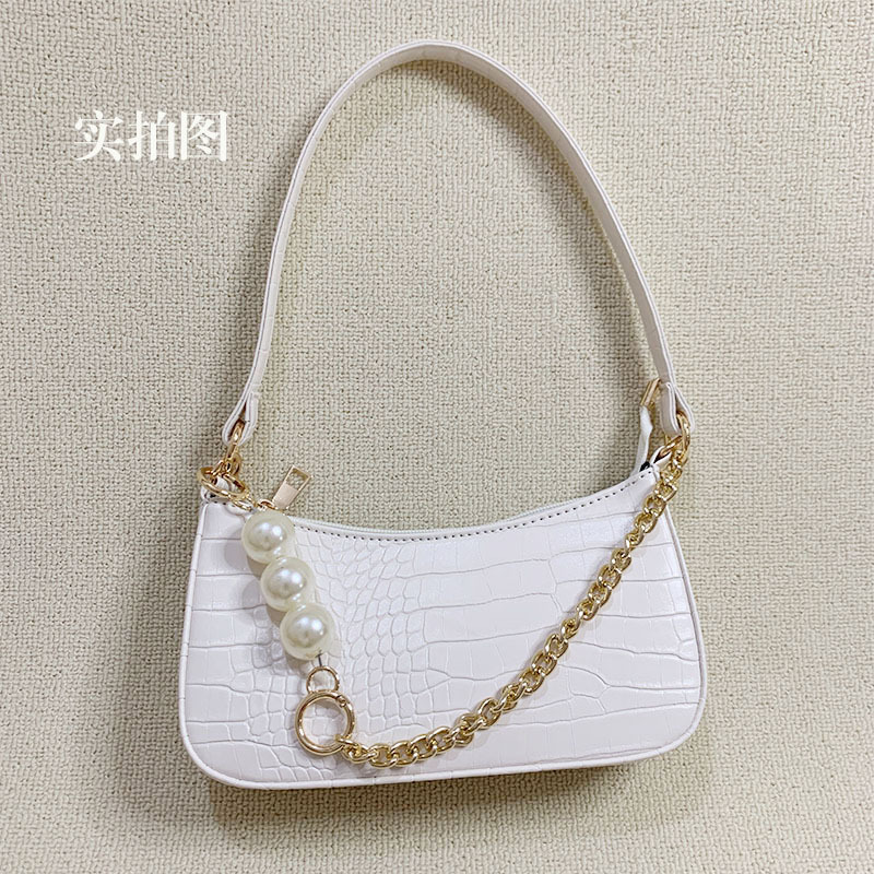 Túi xách đeo vai JASMIN NOIR giả da cá sấu phong cách cổ điển quý phái hợp thời trang