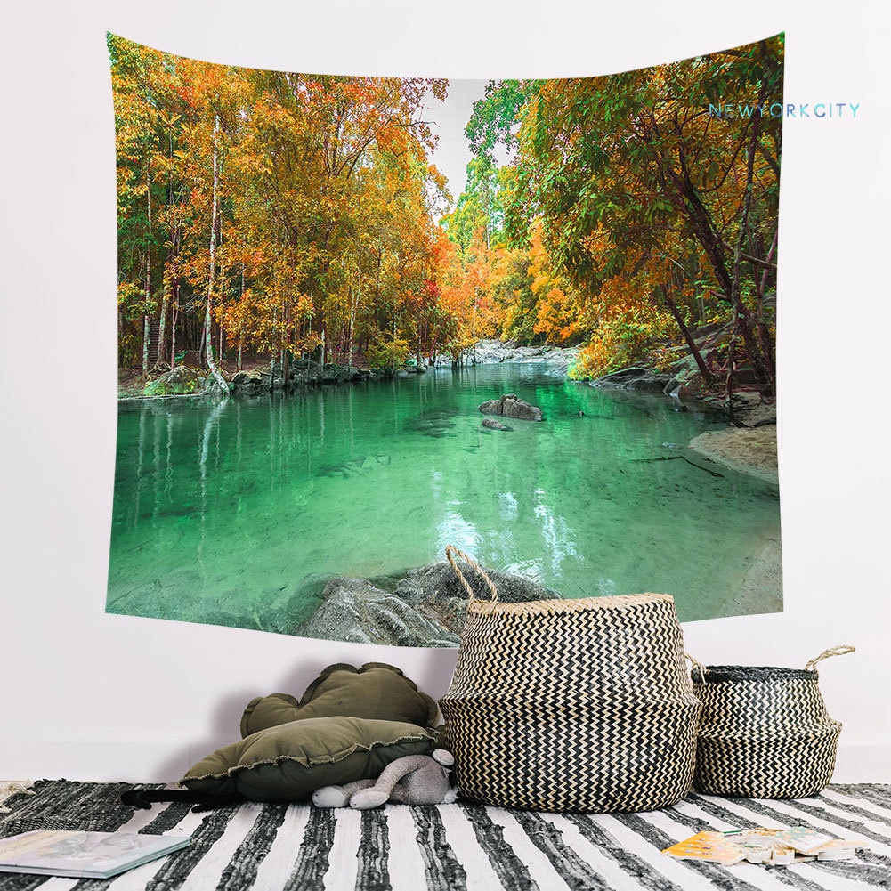 Thảm Treo Tường In Hình Phong Cảnh Núi Non Độc Đáo