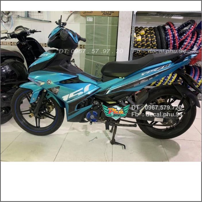 Tem Rời Exciter 150 Y15ZR xanh ngọc (B)
