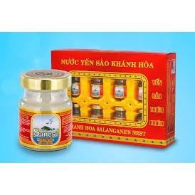 Nước Yến Sào Khánh Hòa Sanest - Có Đường (Hộp 8 Lọ X 70ml/Lọ)