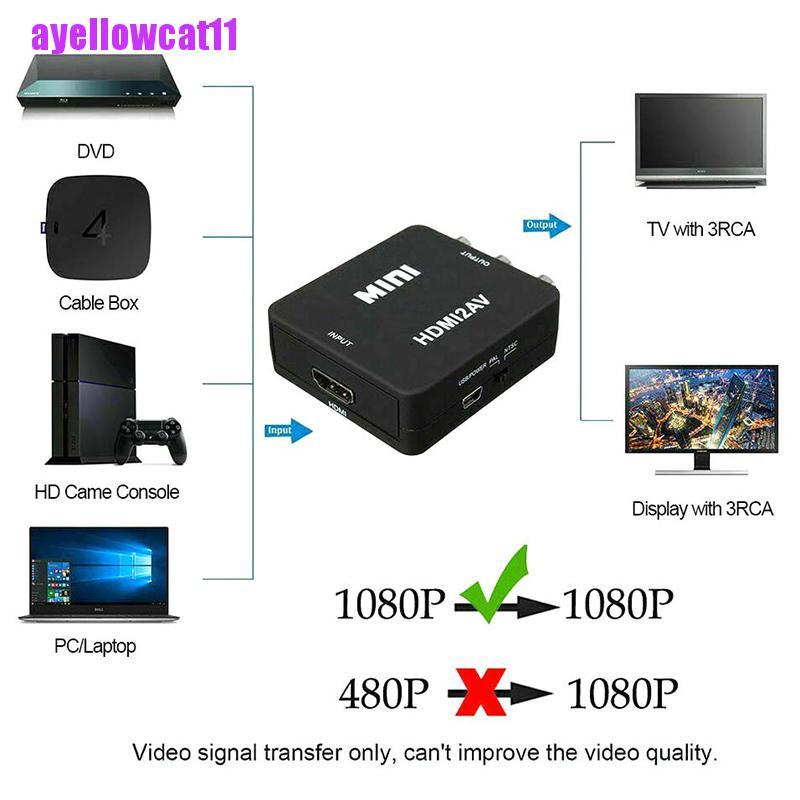 Cáp Chuyển Đổi Âm Thanh / Video Hdmi Sang Rca Av 3rca 1080p