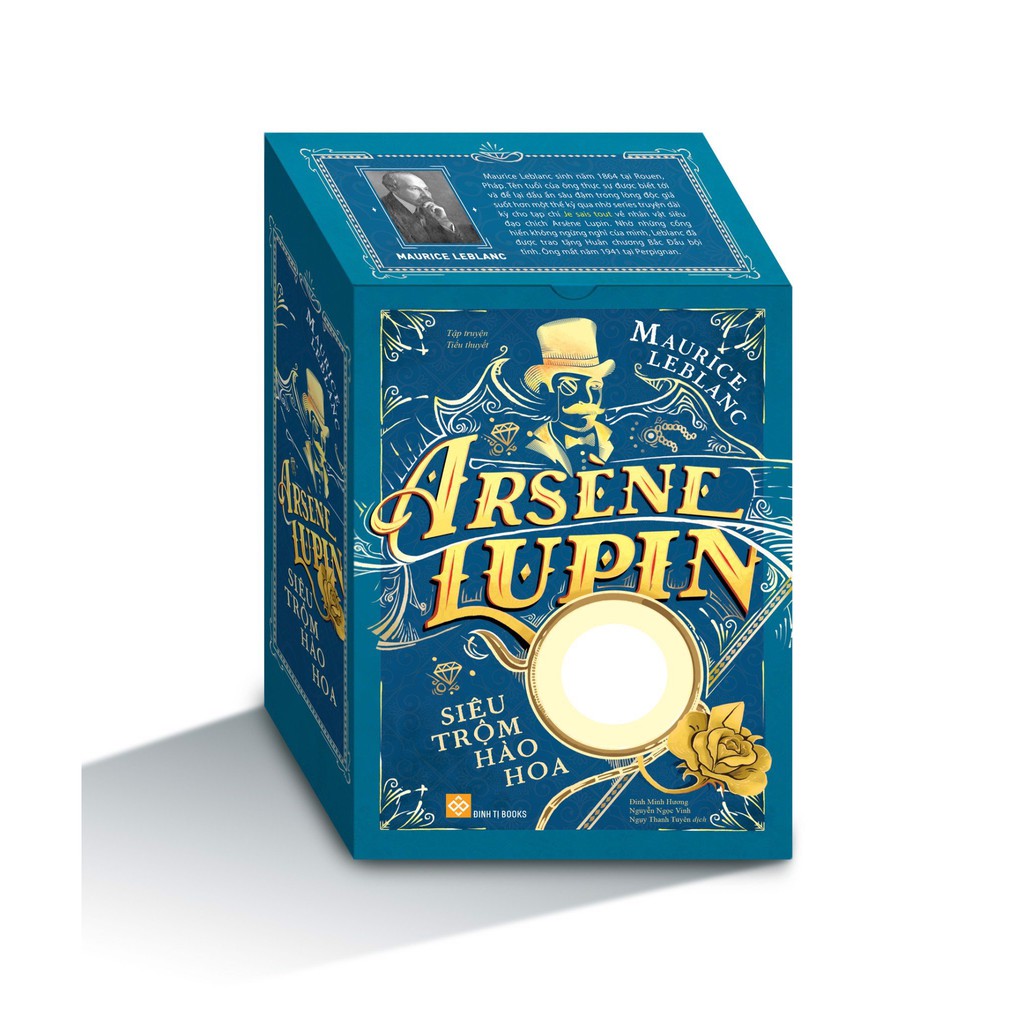 SÁCH - Box set Arsène Lupin - Siêu trộm hào hoa (trọn bộ 5 cuốn) (Tặng kèm kính lúp)