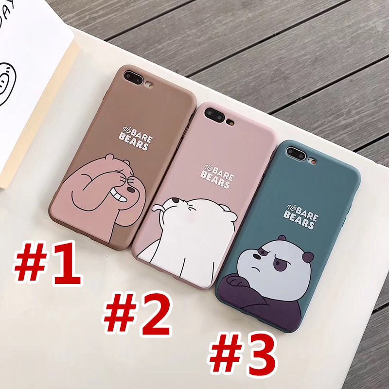 Ốp điện thoại in hình We Bare Bears dễ thương cho Huawei Honor 8X 9 10 play