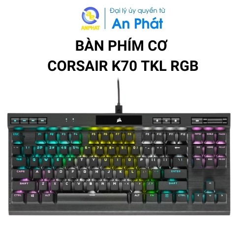 Bàn phím cơ Corsair K70 TKL RGB Champion Series Speed switch