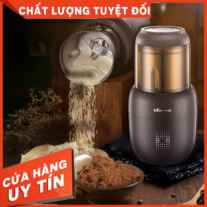 MÁY XAY KHÔ CÁC LOẠI HẠT, NGŨ CỐC,TIÊU, CÀ PHÊ  Bear FSJ-A03D1S - Mẫu Máy Xay Khô Cầm Tay Đa Năng