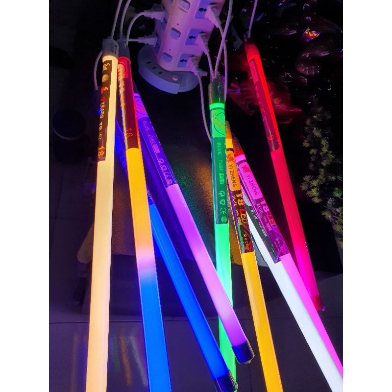 BÓNG ĐÈN T8 NHỰA 0M6 1M2 ĐỦ CÁC MÀU | BigBuy360 - bigbuy360.vn