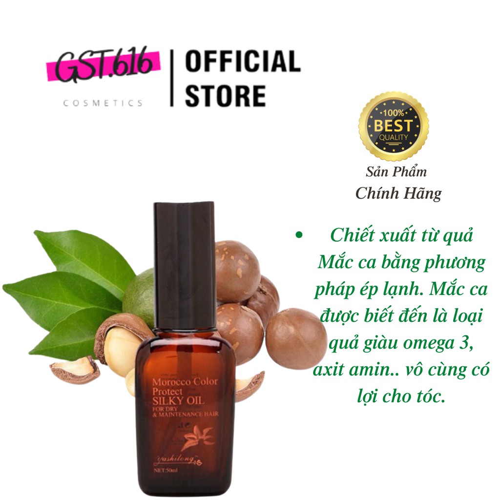 Tinh dầu dưỡng tóc Macadamia Nut Oil 50ml dầu oliu dưỡng tóc cho tóc khô xơ hư tổn