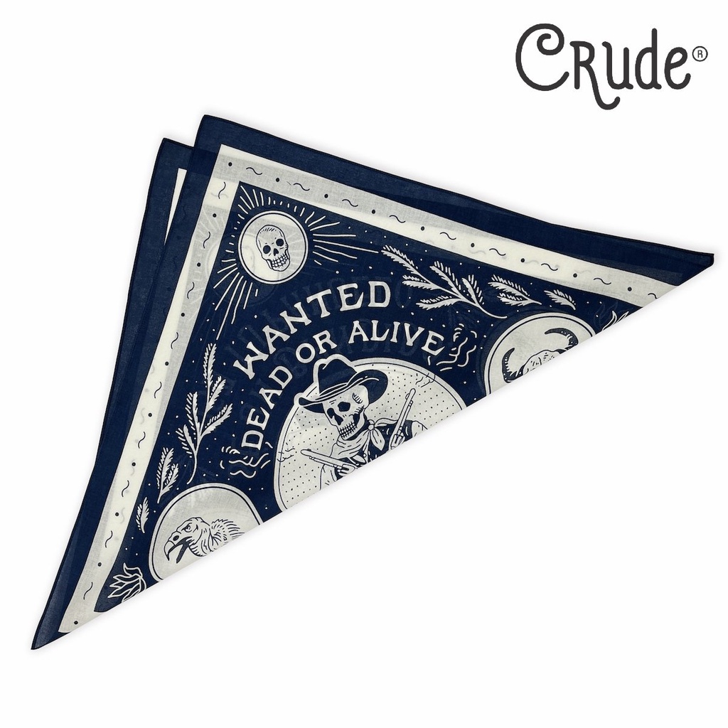 Khăn Bandana Retro Vintage WANTED - Crude VN
