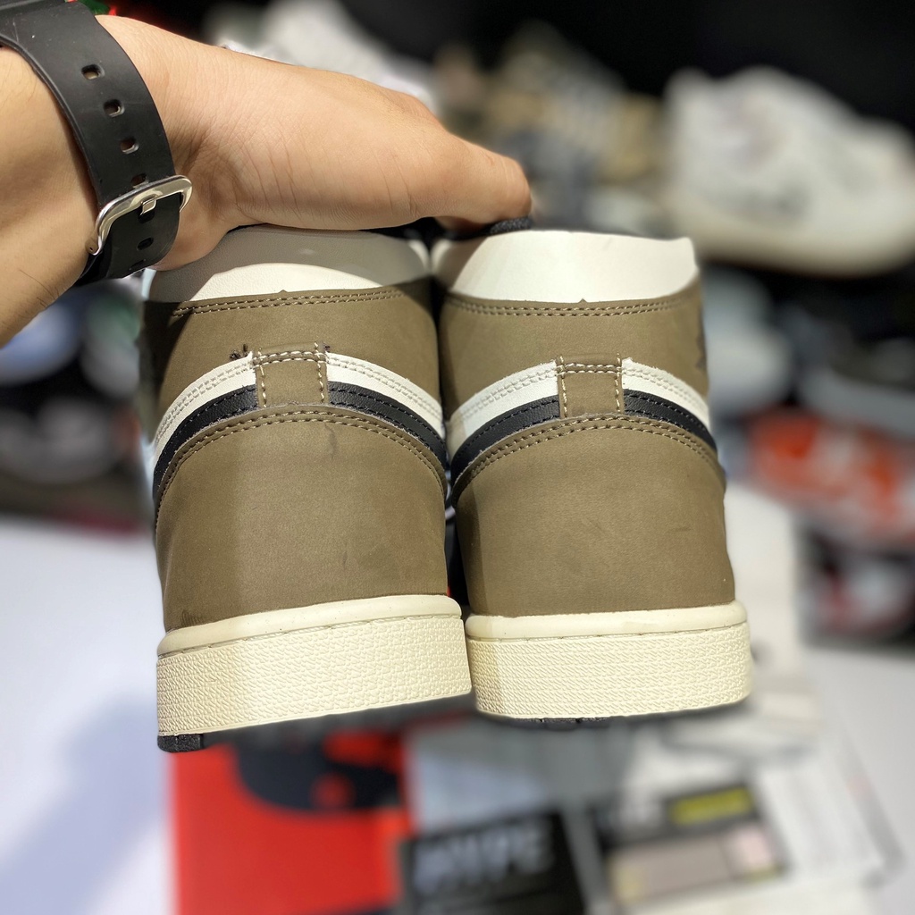 Giày sneaker nam nữ cổ cao : Jordan 1 retro high dark mocha | bản 1:1 .