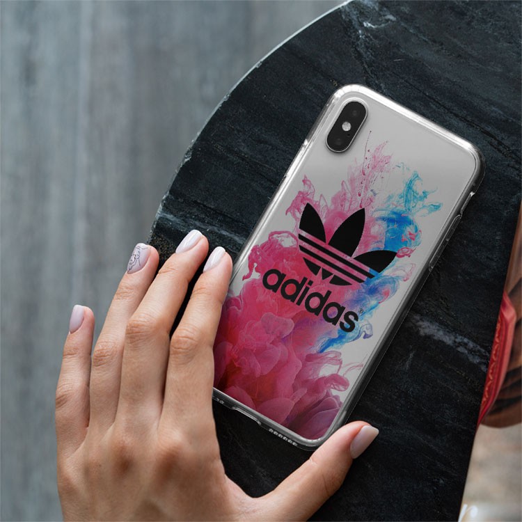 Ốp lưng logo ADIDAS xanh đỏ họa tiết nước cho Iphone 5 6 7 8 Plus 11 12 Pro Max X Xr ADIPOD00191