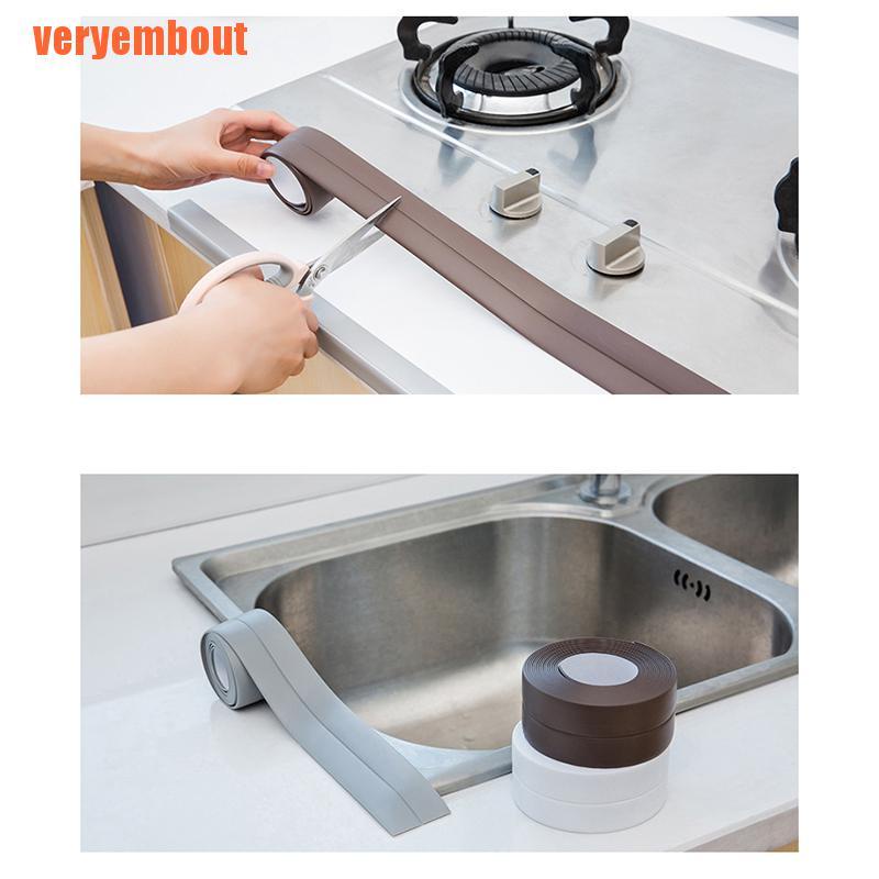 Cuộn Băng Keo Pvc Dán Viền Góc Tường Nhà Bếp Tiện Dụng