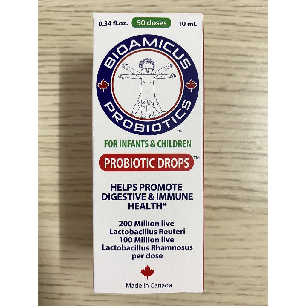 Bioamicus ProBiotic Drops - Men Vi Sinh Giúp Bé Ăn Ngon Hơn, Ngủ Ngon Hơn ( Chai10ml ) - Canada