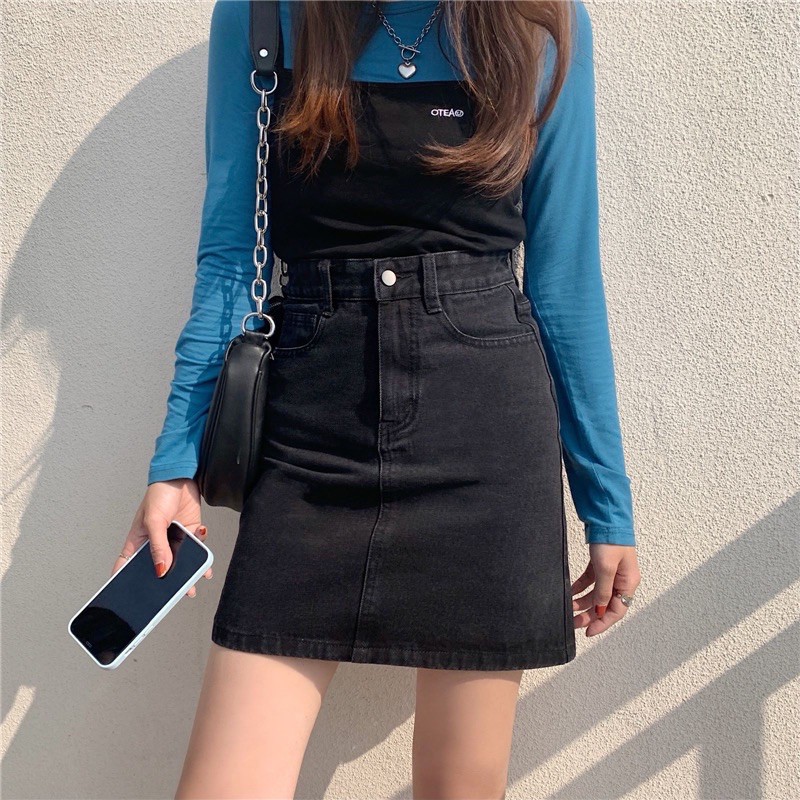 (Size TO 32~36) QUẦN VÁY SIZE ĐẠI CO DÃN MẠNH - MÀU  ĐEN / XÁM