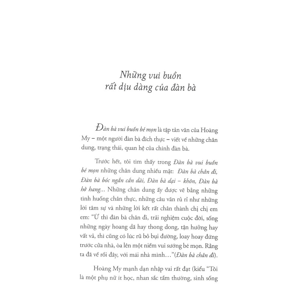 Sách - Đàn Bà Vui Buồn Bé Mọn [AlphaBooks]