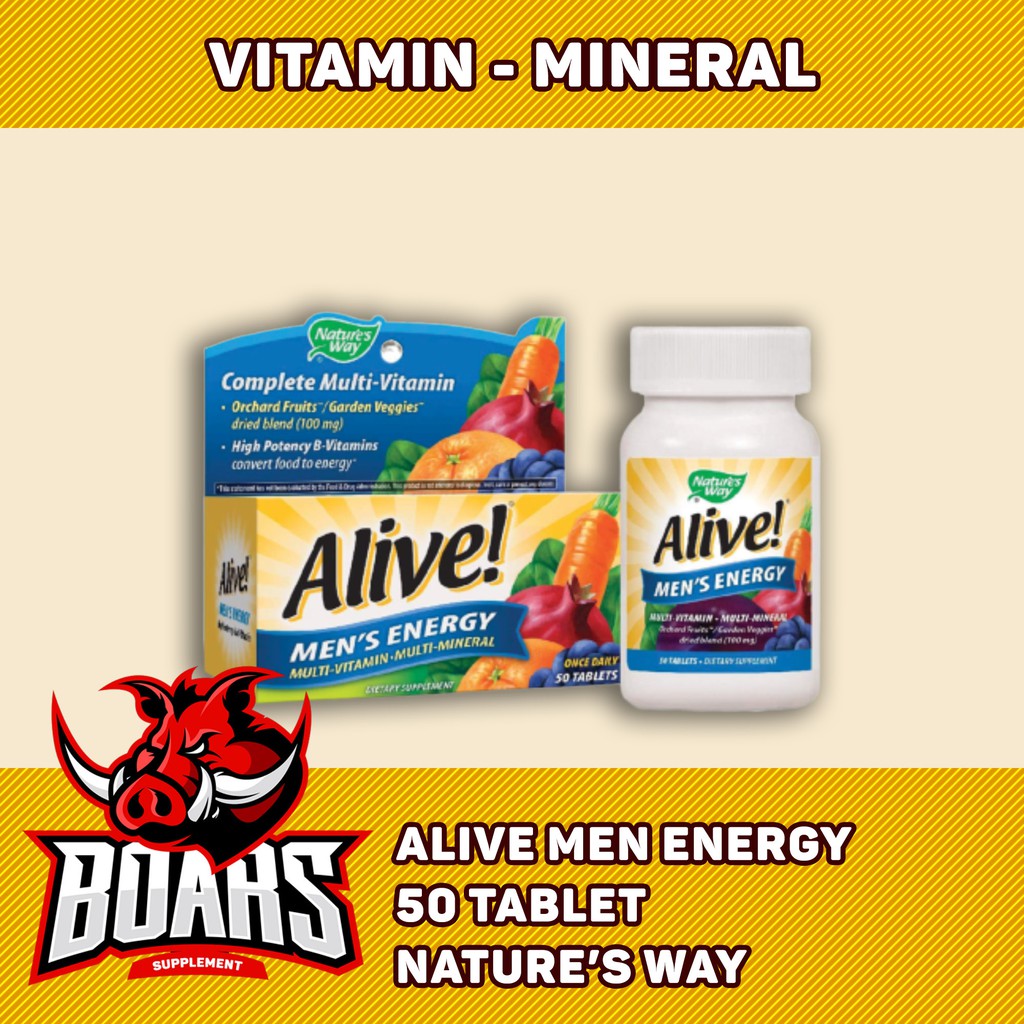 ALIVE MEN's ENERGY- BỔ SUNG VITAMIN HÀM LƯỢNG CAO CHO NAM GIỚI (50 Viên)