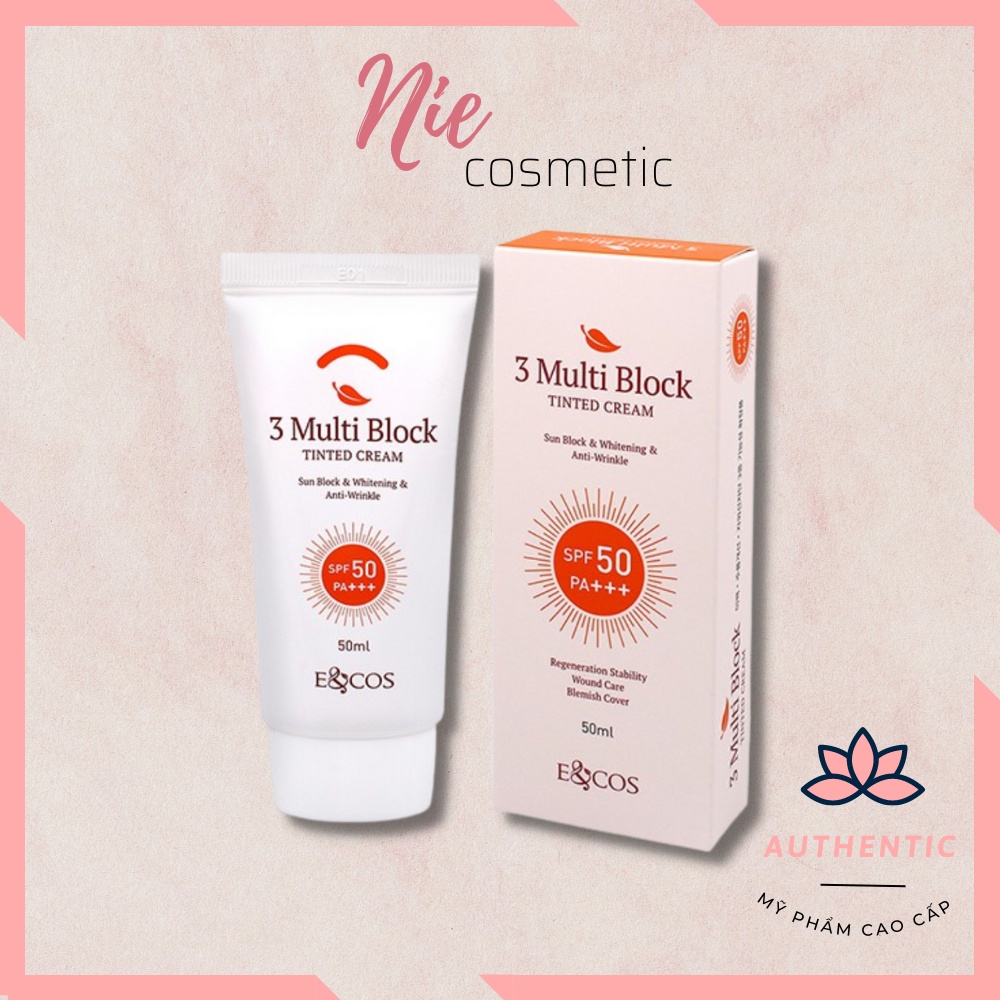 Kem Chống Nắng 3 Multi Block Tinted Cream - SPF 50, PA +++