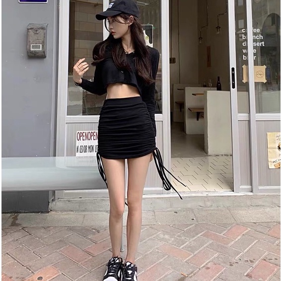 Chân Váy Dây Rút MIMILA Chân Váy Cạp Cao Ôm Body Siêu Sexy, Cuốn Hút - MCV005