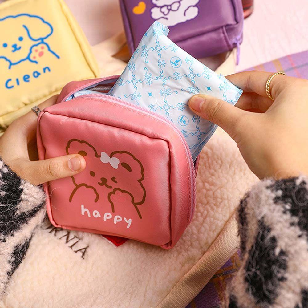 Túi Đựng Mỹ Phẩm / Tiền Xu / Đồ Dùng Mini Chống Thấm Nước Họa Tiết Hoạt Hình Dễ Thương