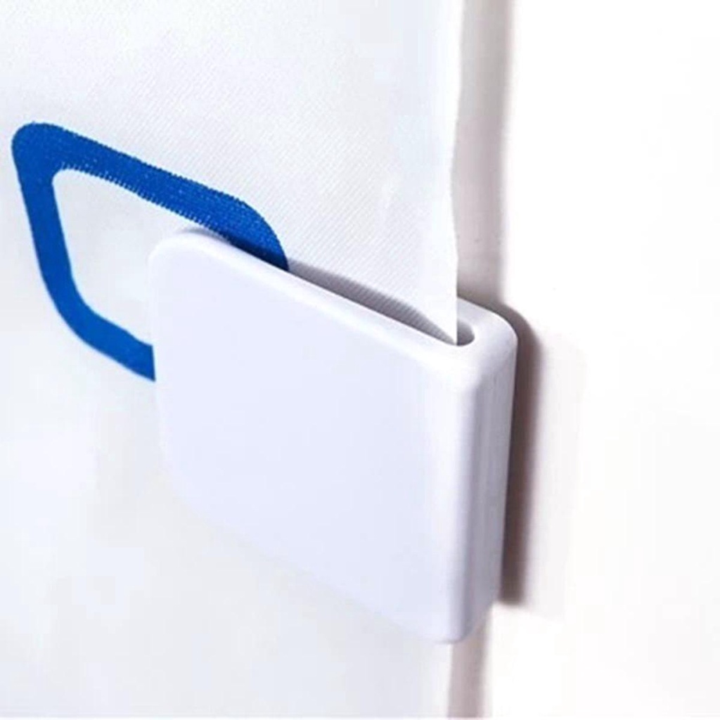 Kẹp Cố Định Rèm Cửa Phòng Tắm Tự Dính Tiện Dụng