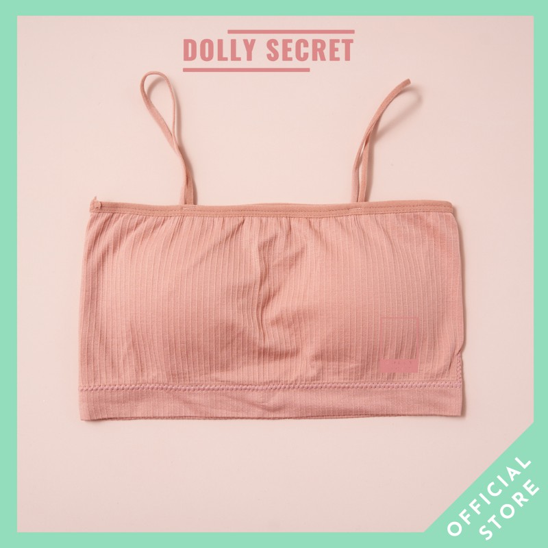 Áo lót nữ BRA cotton gân tăm nâng ngực hai dây dáng quây ngang DOLLY SECRET A06 | BigBuy360 - bigbuy360.vn