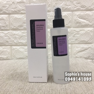Nước hoa hồng COSRX AHA/BHA CLARIFYING TREATMENT