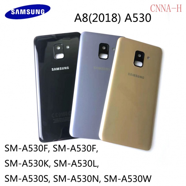 Dành Cho Samsung Galaxy A8 2018 A530 SM-A530F A530F A530DS Vỏ Pin Cửa Sau Mặt Sau Kính Vỏ