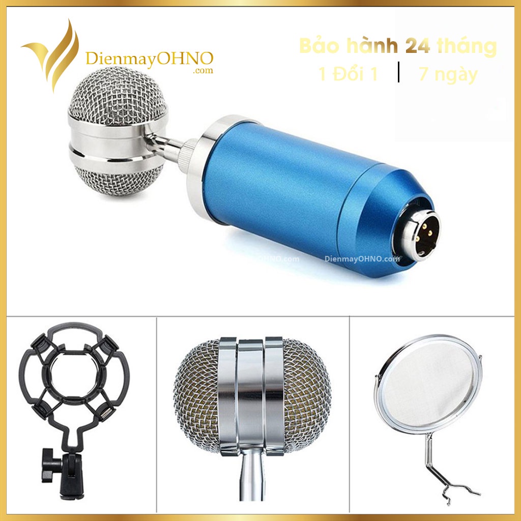 Mic Livestream Thu Âm Cao Cấp BM 901 Micro Mic Thu Âm Livestream Hát Karaoke Cho Điện Thoại Máy Tính - Điện Máy OHNO