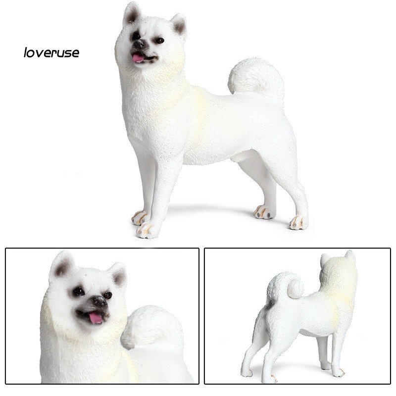 Mô hình chú cún shiba bằng nhựa dễ thương trang trí