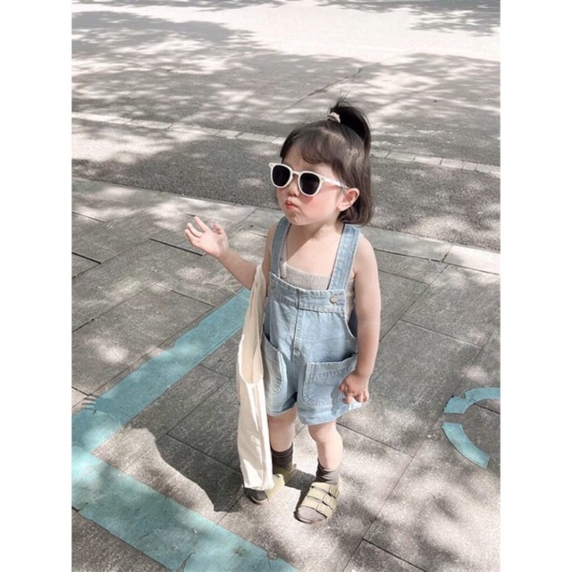 Yếm short jean style Hàn Quốc cho bé gái bé trai size 80-140