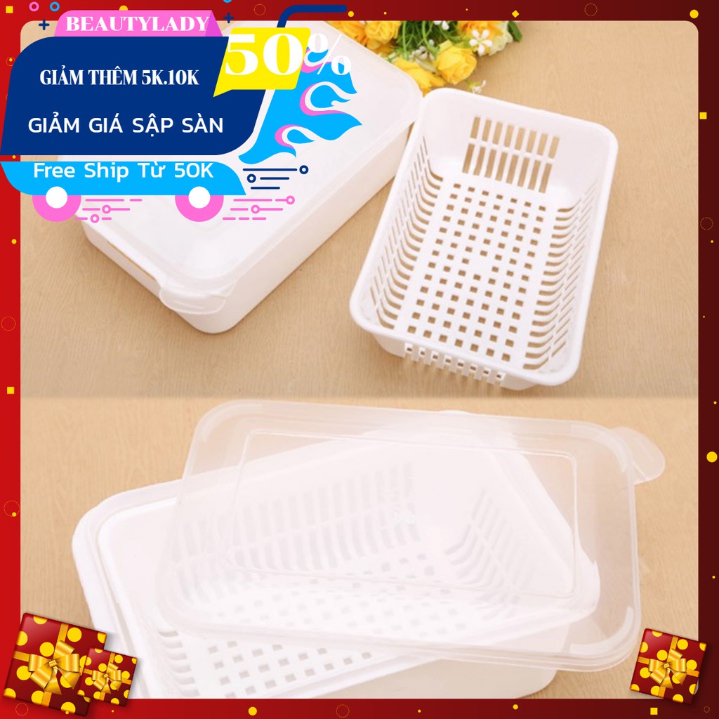 Set 2 hộp khay nhựa Tashing cao cấp