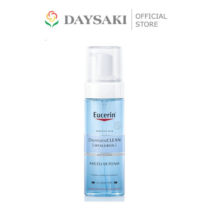 Bọt tẩy trang Eucerin Dermato Clean Hyaluron Micellar Foam 3in1 150ml