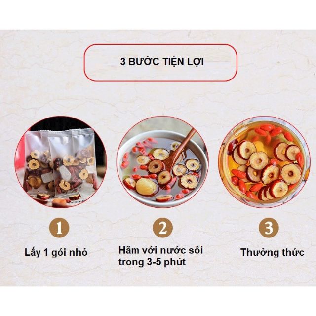 [RẺ VÔ ĐỊCH] 🍎 TRÀ TÁO ĐỎ - LONG NHÃN - KỶ TỬ - ĐƯỜNG PHÈN  🍎 freeship!!