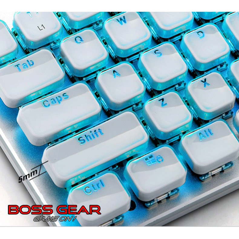 Bộ keycap Crystal Double Shot Phẳng ( 104 phímBộ Nút Phím Cho Bàn Phím Cơ )