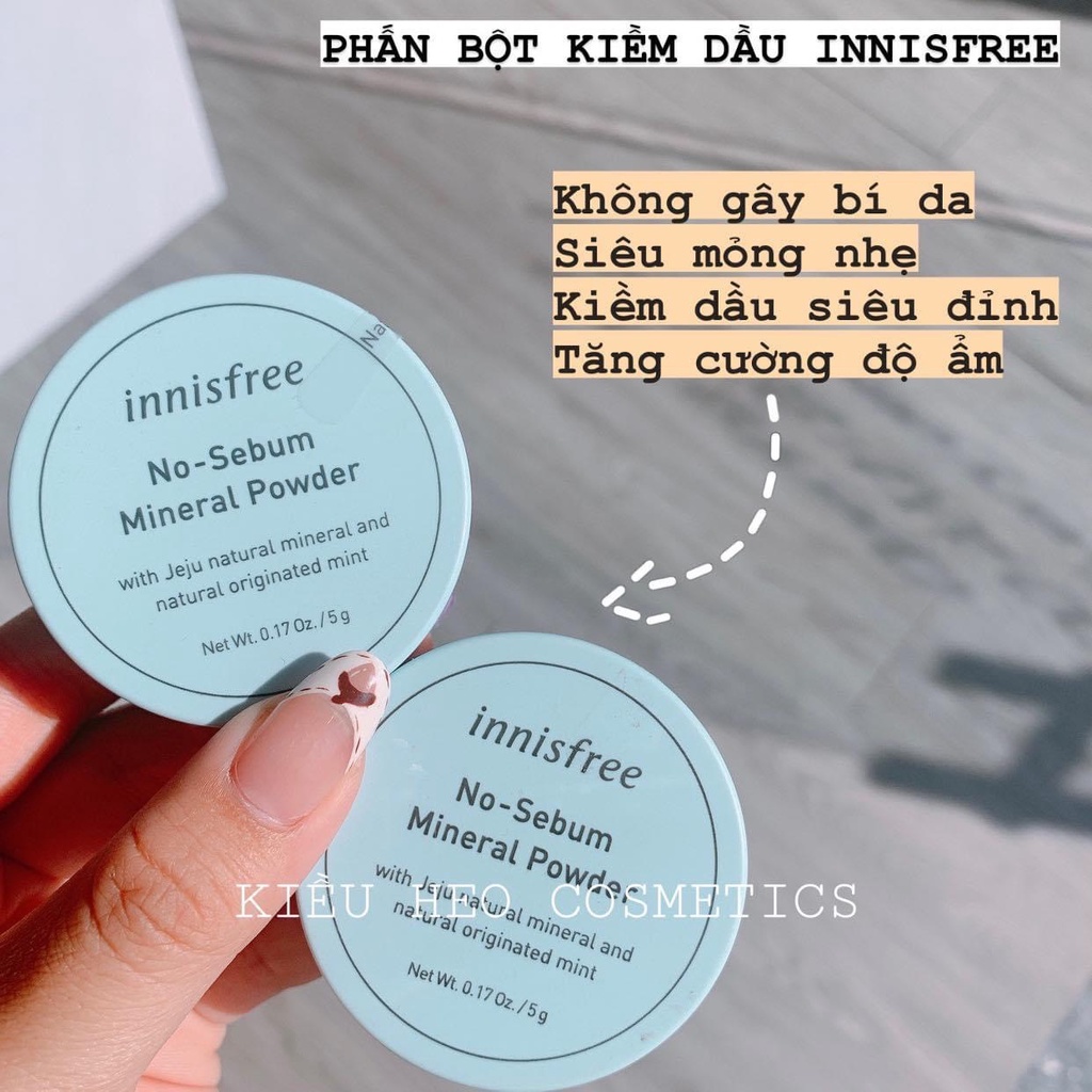 Phấn bột kiềm dầu Innisfree No Sebum Mineral Powder