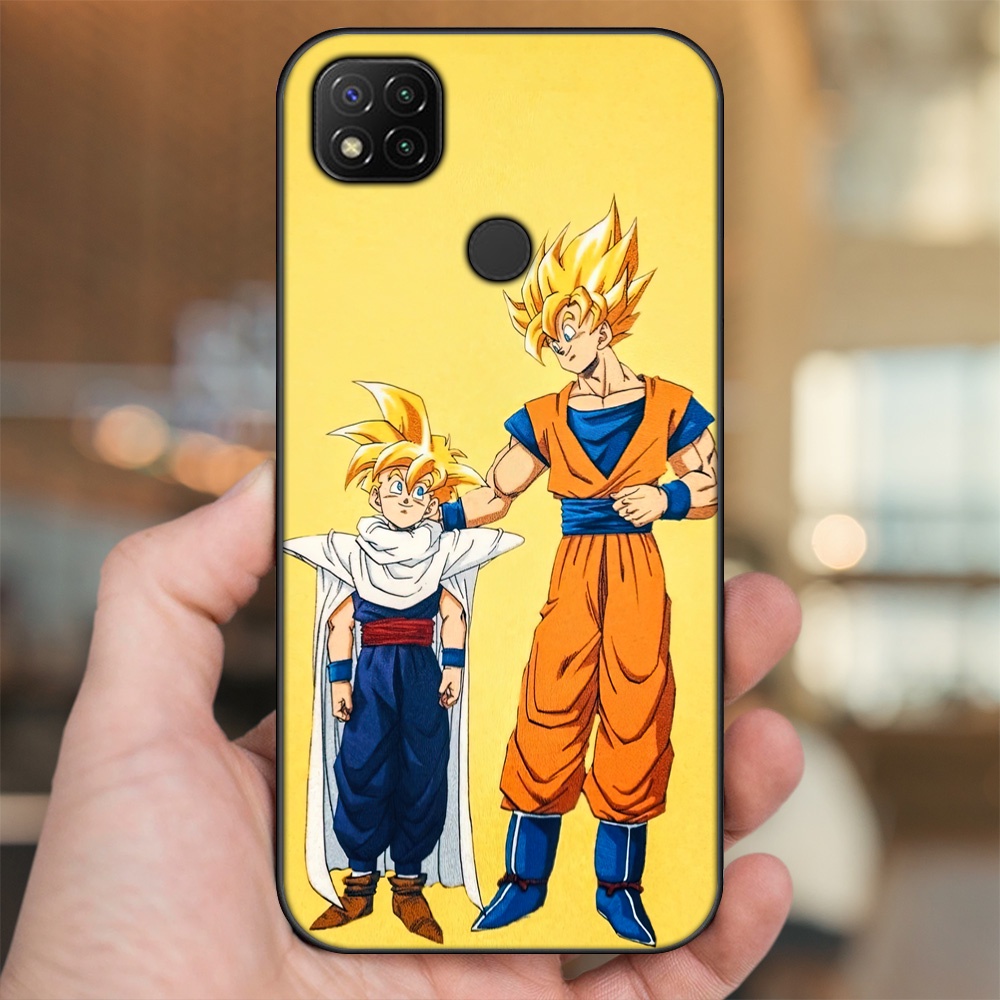 Ốp lưng Xiaomi Redmi 9C viền đen in hình Gohan Dragon Ball