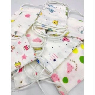 Combo 100 khẩu trang vải xô cho bé;
