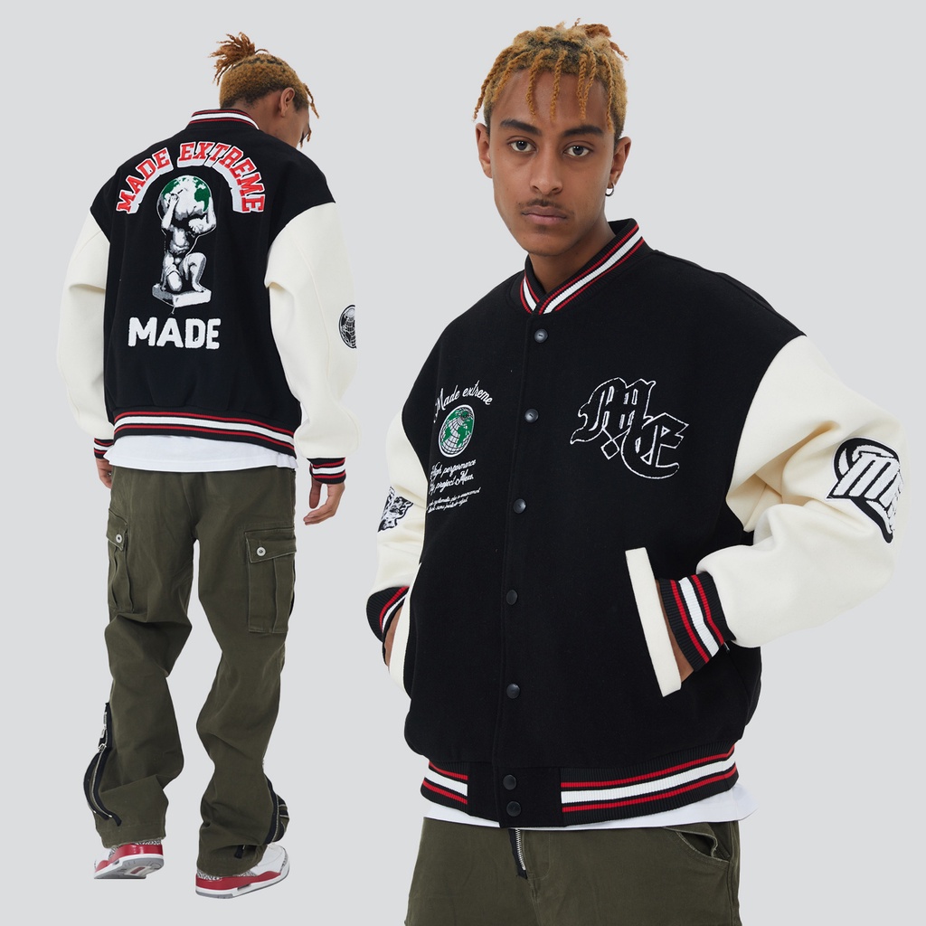 Áo khoác Made Extreme The Earth BKA Varsity Jackets